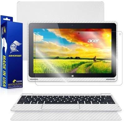 ArmorSuit Acer Aspire Switch 10 (SW5011) Screen Protector + White Carbon Skin - Image 1 of 4