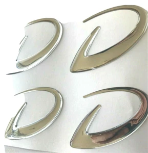 Dethleffs Räder Aufklebersatz, neues Design-Logo, Chromfarbe, 3D Aufkleber - Bild 1 von 1