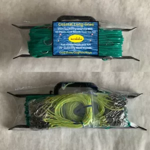 240ft Sea Fishing Long-line & 40 Clip On Hook Snoods Hook Size 4/0 Bait-holders - Picture 1 of 6