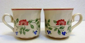 Churchill Staffordshire Fine English Tableware Briar Rose Set of 2 Cups Mugs - Picture 1 of 4