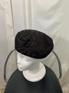 UNISEX WARME LUXUS NAMIBIA DUNKELBRAUN KARAKUL 23,5 ZOLL FELLMÜTZE KOSTENLOSER VERSAND - Bild 1 von 4