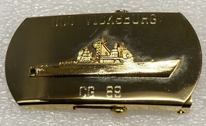Vintage Metal Belt Buckle, Navy, USS VICKSBURG CG-88, Cruiser Destroyer - Picture 1 of 4