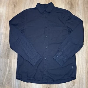 Diamond Supply Co. Button Up Shirt Long Sleeve Black Men’s Medium Preppy - Picture 1 of 9