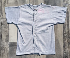 Vintage 60s Russell Southern Durene Cotton Nylon Baseball Boys L Jersey T Shirt - Picture 1 of 9