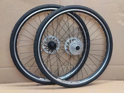 QR 700c 28" Hybrid Bike Wheelset Rim/Disc 7/8/9/10 Speed Kenda 700x35c/38c/42c - Image 1 of 4