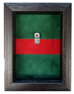 1st Bn Kings Regt Medal Case For 1 Medal. Black Frame - Picture 1 of 5