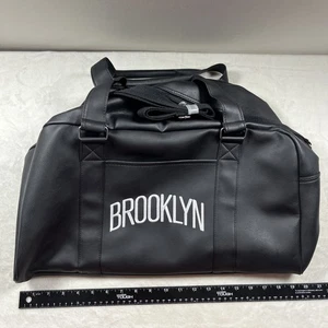 Brooklyn Nets Seesack Schwarz Leder Neu  - Bild 1 von 5