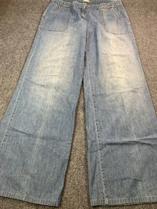 Pantalones para mujer Jill 14 altos azules denim pierna recta bolsillos informales - Imagen 1 de 15
