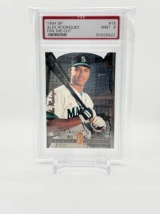 1994 Alex Rodriguez SP **DIE CUT** #15 RC Rookie PSA 9 **RARE**CENTERED** - Picture 1 of 2