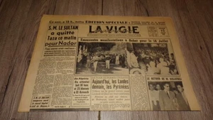 Journal "La Vigie marocaine" - 15 juillet 1956 - Maroc - Foto 1 di 6