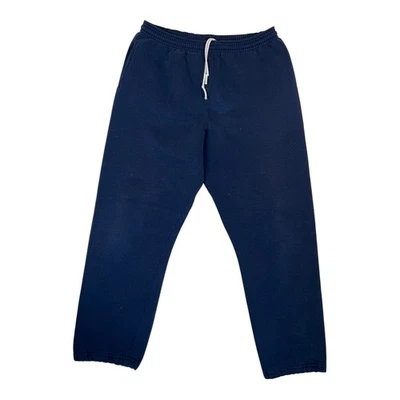 Pantalones deportivos Russell vintage talla M hechos en EE. UU. azules abiertos Foto 1 de 4