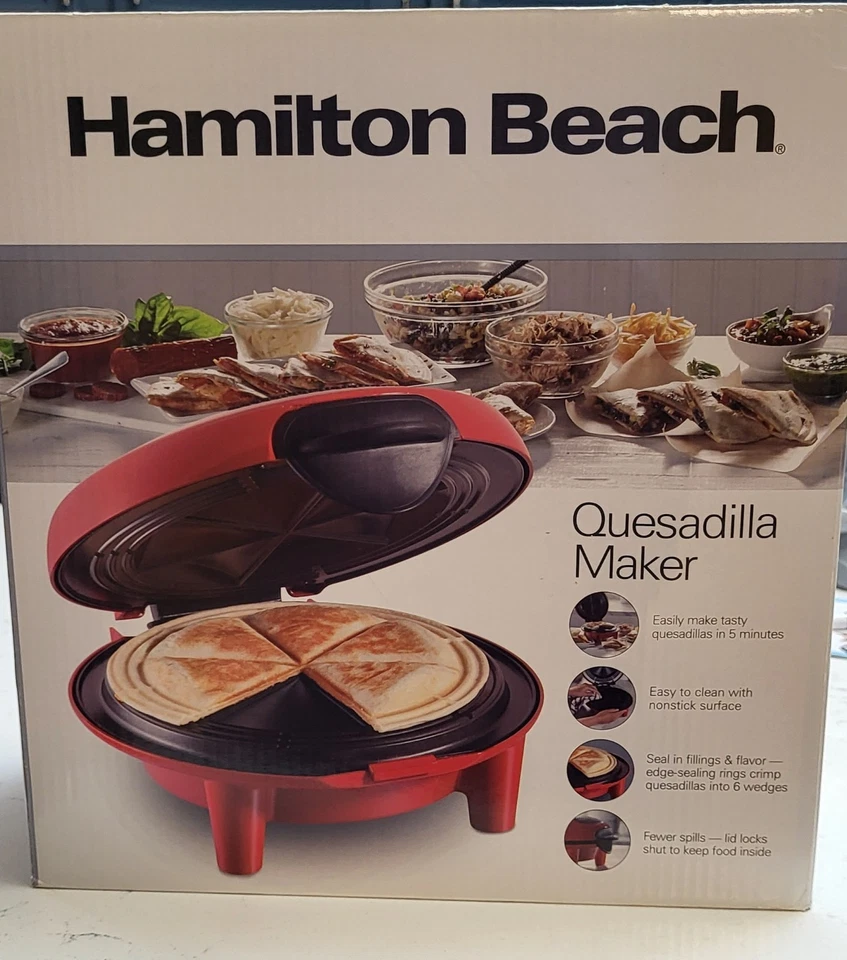 Hamilton Beach 900W Non-Stick Quesadilla Maker 25409 New - Image 1 of 1