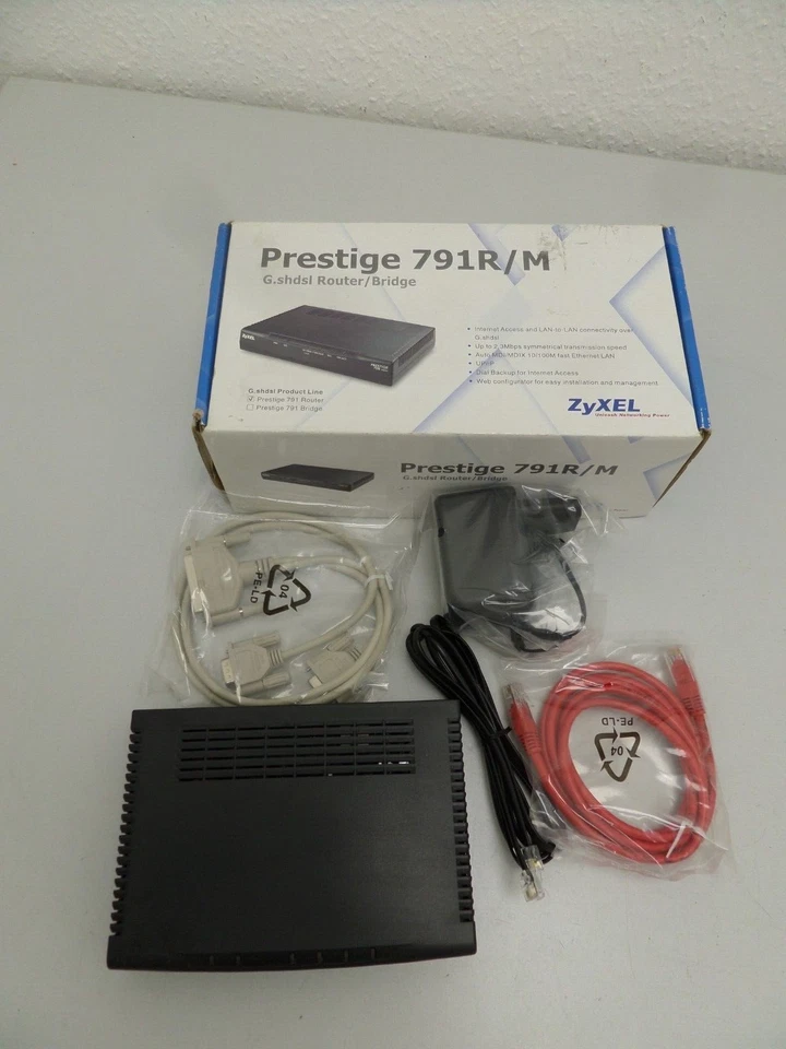 ZyXEL Prestige 791R G.SHDSL Router Bridge DSL ATM PPP WAN Lan to Lan - Bild 1 von 1