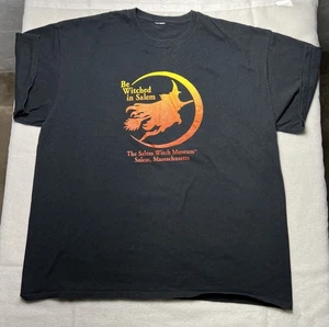 Salem Witch Museum schwarzes T-Shirt Be Witched In Salem Halloween ohne Größenetikett - Bild 1 von 5