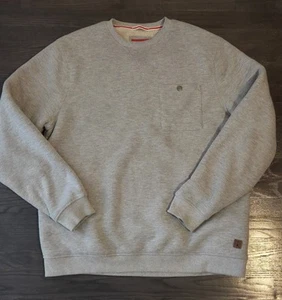 Sudadera Coleman Forrada de Vellón Para Hombres XL Gris Pullover Manga Larga Bolsillo - Imagen 1 de 5