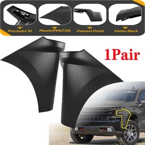 Left & Right Front Bumper End Caps For Chevrolet Silverado 1500 2019-2022 LTD - Picture 1 of 11