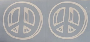 6" 3-D PEACE SIGN SYMBOL VINYL DECAL STICKER Laptop bumper Window - Picture 1 of 1