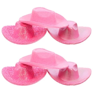 6 Pcs Tiny Hat Western Party Miniture Decor Supplies Cowgirl Hats - Picture 1 of 12