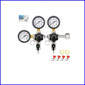 Premium Brass CO2 Regulator with Locking Ring – Perfect for Kegging and Brewing - Picture 1 of 9