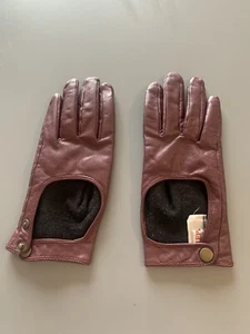Replay S Handschuhe Rot Dunkelrot Bordeaux Leder - Bild 1 von 3