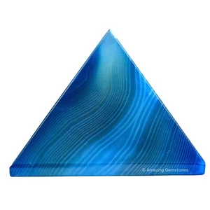 Blue Onyx Crystal Pyramid Collection - Picture 1 of 6