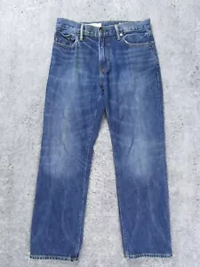 Gap Jeans Uomo 30x28 Pantalone Denim Blu Reale Vestibilità Facile Dritto Baggy Blu Y2K - Foto 1 di 12