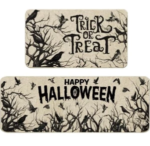 Fall Halloween Kitchen Rugs Non Skid Washable Floor Mats for Home Decor - Picture 1 of 5