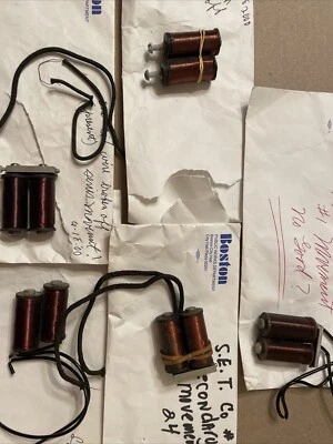 Lot Of Standard Electric Time Secondary Clock Coils Parts - Image 1 of 4