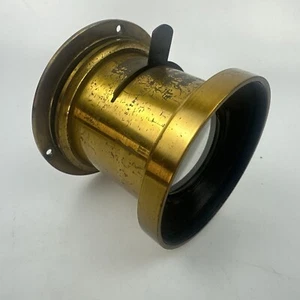 Messing Objektiv Goerz Lynkeidoskop Serie G brass lens #25079 X40 - Bild 1 von 16