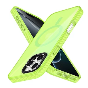 Funda segura Mag esmerilada a prueba de golpes con correa para iPhone 16 Pro Max 15 14 13 12 11 - Imagen 1 de 13