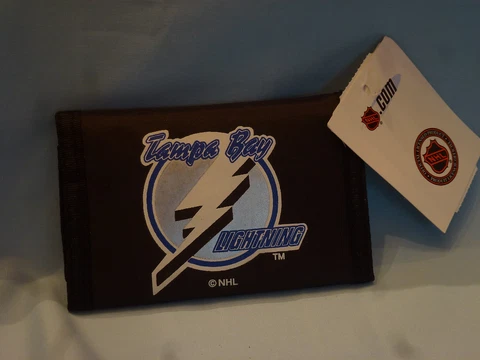 TAMPA BAY LIGHTNING    Nylon TriFold WALLET     by Rico   NWT Cover