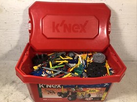 5 bs K&rsquo;NEX Lot W/Red Tub Loaded Various Parts Regular, Micro & Instructions KNEX