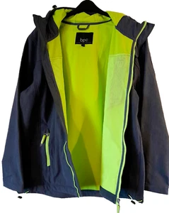 Chaqueta con Capucha Bonprix Para Hombre Azul Softshell Talla 46R (Se Adapta a XL) Forrada NUEVA £58 - Imagen 1 de 5