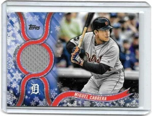 Camiseta usada Miguel Cabrera 2018 Topps Walmart Holiday Mega Game ~ Tigres - Imagen 1 de 1