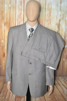 Daniel Cremieux Men Loro Piana Beige 3 Front Button Suit Sz 46R Wst 40x28 - Image 1 of 4