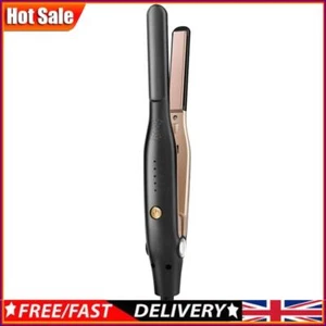 2 In 1 Ceramic Flat Iron Hair Crimper Black Ceramic Hair Straightening Flat Iron - Picture 1 of 12