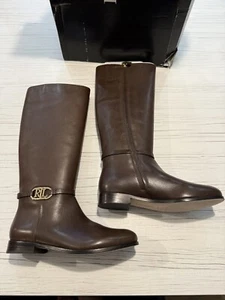 Lauren Ralph Lauren Bridgette Boot Brown Women’s Size UK 6 EU 39 RRP £280 #I665 - Picture 1 of 9