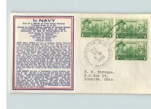 1936 NAVY HEROES, First Day of Issue, Washington DC # 790 - Picture 1 of 1
