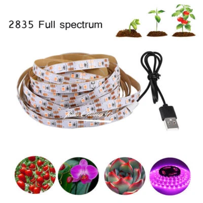 DC5V LED Grow Light Full Spectrum USB LED Strip Light 2835 LED For Plant Growing - Image 1 of 4