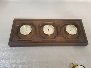 Springfield Vintage Wall Barometer Thermometer Humidity Nautical Weather Station - Picture 1 of 9