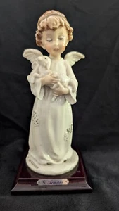 Vintage Porzellan Figur Giuseppe Armani Florence Engel Mit Lamm - Bild 1 von 8