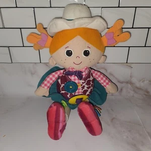 Lamaze Learning to Dress Carly the Cowgirl Cloth Doll Plush Toddler Toy 2011 - Picture 1 of 7
