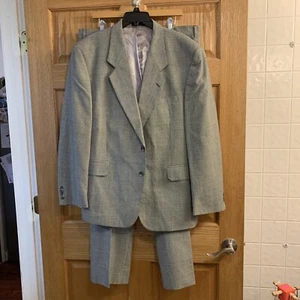 English Manor Sport Mantel Blazer Anzug Herren 46R grau Hahnentritt mit 31X38 Hose - Bild 1 von 12