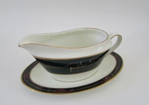 Franciscan Jane St. Gaston EQUUS Equestrian Gravy Boat & Underplate - Picture 1 of 5