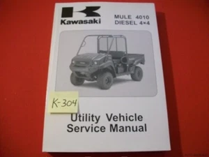 KAWASAKI UTILITY VEHICLE MULE 4010 DIESEL 4X4 SERVICE MANUAL #99924-1408-01 2009 - Imagen 1 de 4