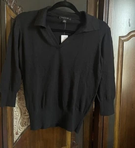 Ann Taylor Sweater Top Black Size XXS - Picture 1 of 4