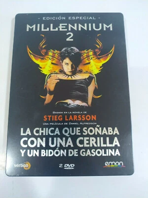 Millenium 2 Girl Dreamed Match Steelbook DVD + Extras Spanish Swedish - 3T - Image 1 of 4