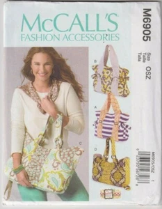 6905 McCALLS Fashion Accessoires - TASCHEN in 2 Styles - Bild 1 von 2