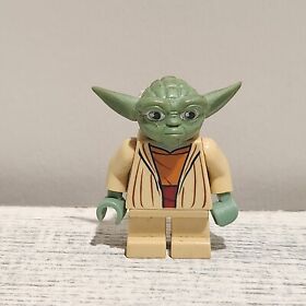 LEGO Star Wars Yoda Clone Wars White Hair Printed Back minifigure sw0446 75002
