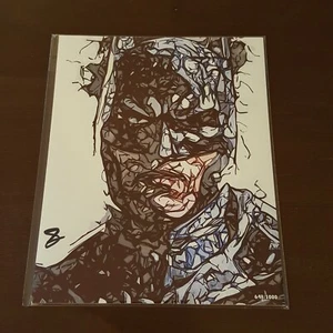 Batman "Darkness" Bam Box exclusive art print signed by artist Sam Zalch - Picture 1 of 2